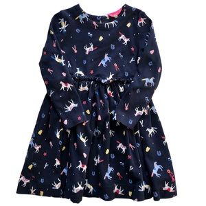 Joules Paper Bag Waist Horse Dress